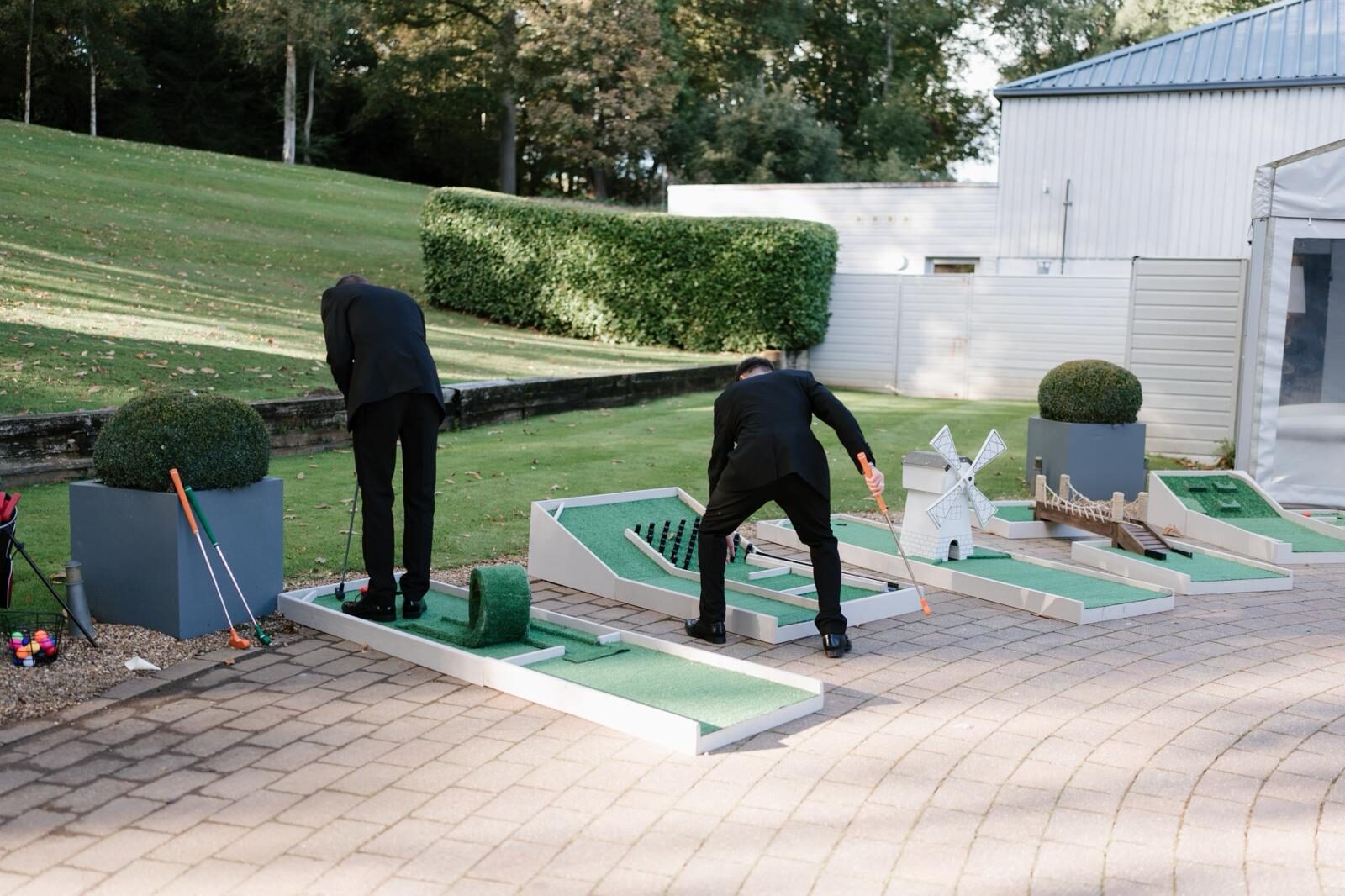 The full crazy golf course